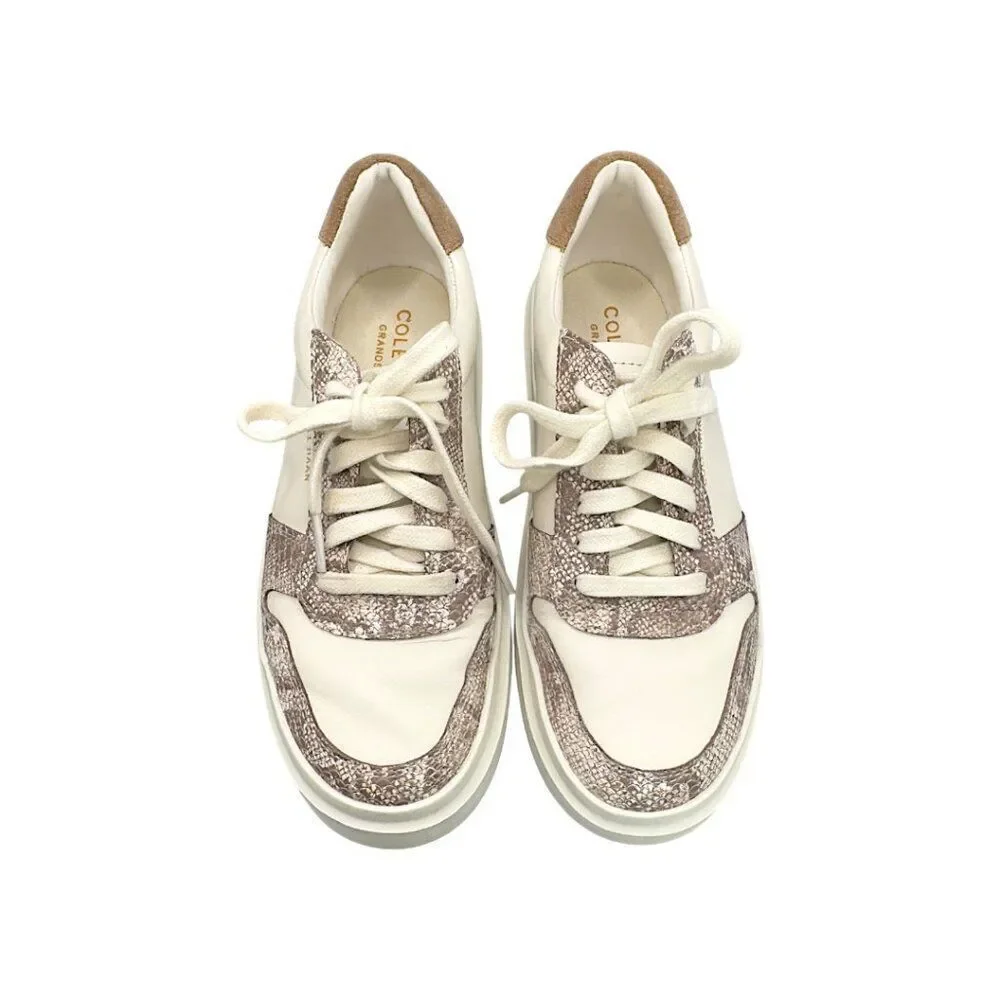 Cole Haan GrandPro Rally Court Sneaker Women’s 7.5 B – White/Snake Print